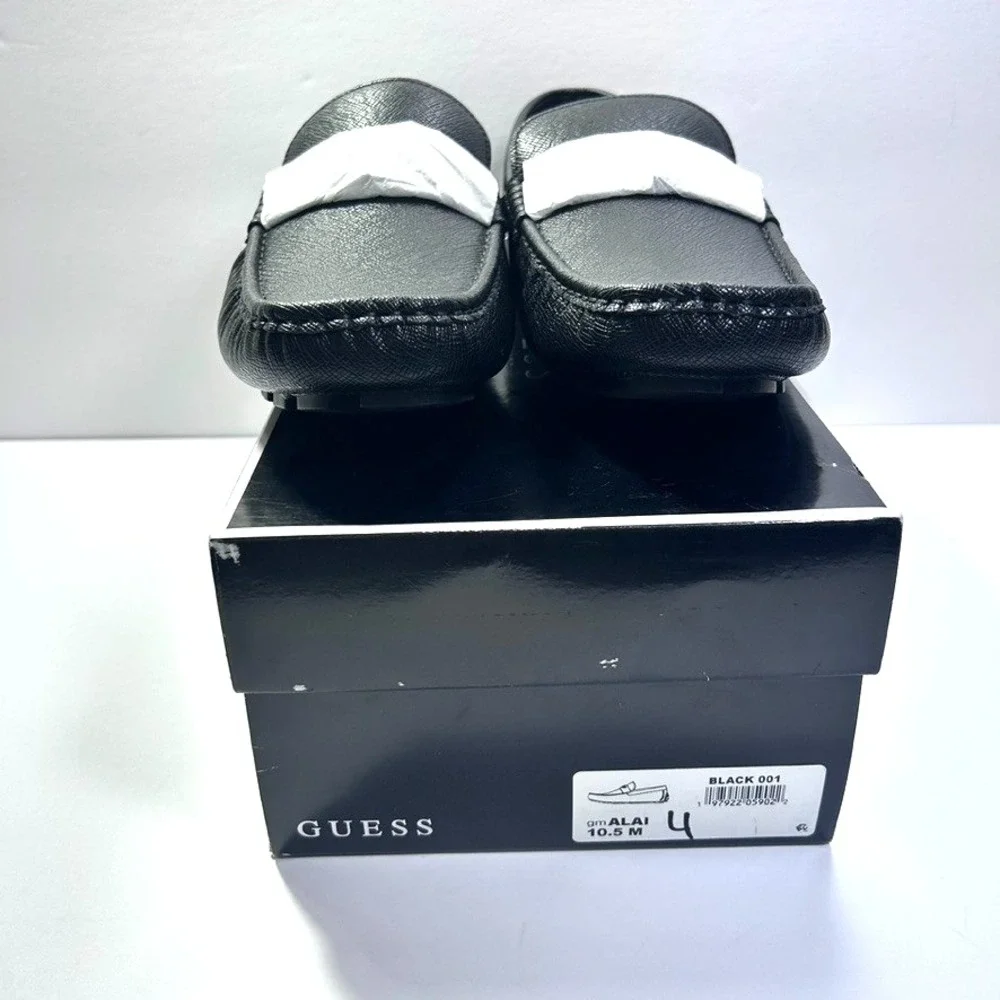 GUESS Alai Moc Toe Slip On Driving Loafers Men's Shoes Black‎ 10.5 M